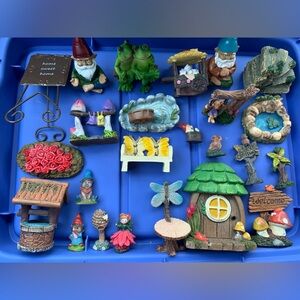 24 piece fairy garden set